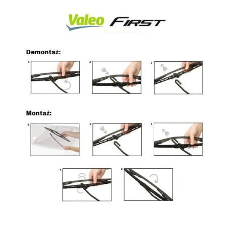 Wycieraczka Valeo First Montaż Demontaż
