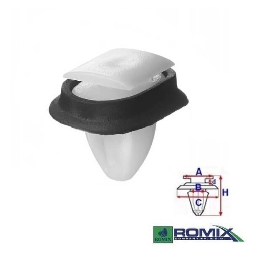 Przejdź do produktu Spinka listwy bocznej Romix C10093