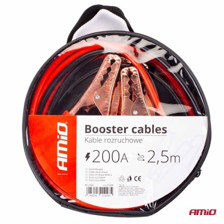 Kable rozruchowe 200A 2,5mb AMIO no.01339