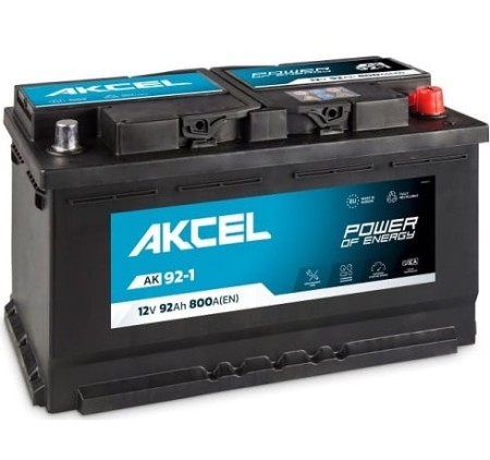 Akumulator Akcel 92Ah/720A P+