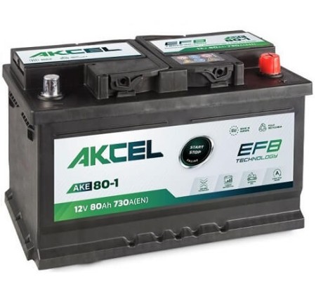 Akumulator Akcel EFB 80Ah 730A