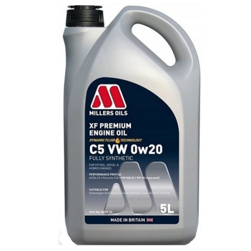 Przejdź do produktu Millers Oils  XF Premium C5 VW 0w20 5L (8049-5)