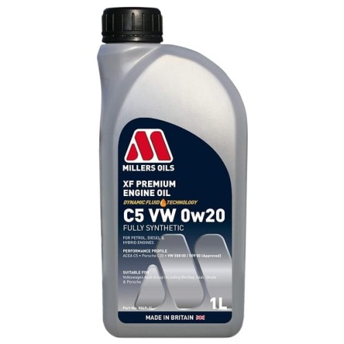 Przejdź do produktu Millers Oils  XF Premium C5 VW 0w20 1L (8049-1)