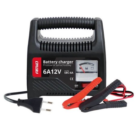 Prostownik samochodowy AMIO 12V 6A