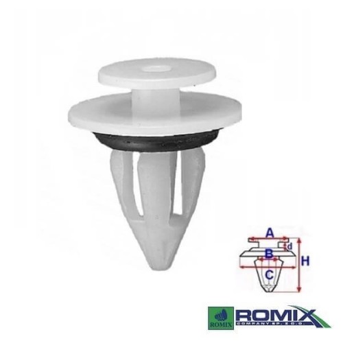 Przejdź do produktu Spinka listwy Romix C60698