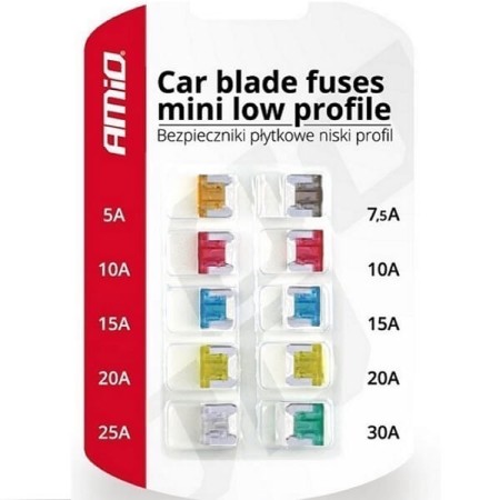 Bezpiecznik samochodowy Mini niski profil AMIO no.02216