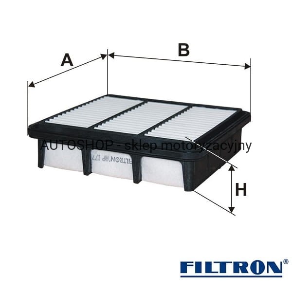 Filtr powietrza Filtron AP177/7-wymiary