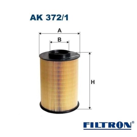Filtr powietrza Filtron AK372/1-wymiary