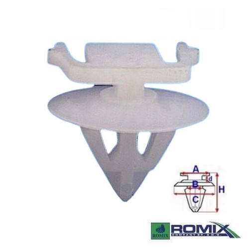 Przejdź do produktu Spinka listwy Romix C70165