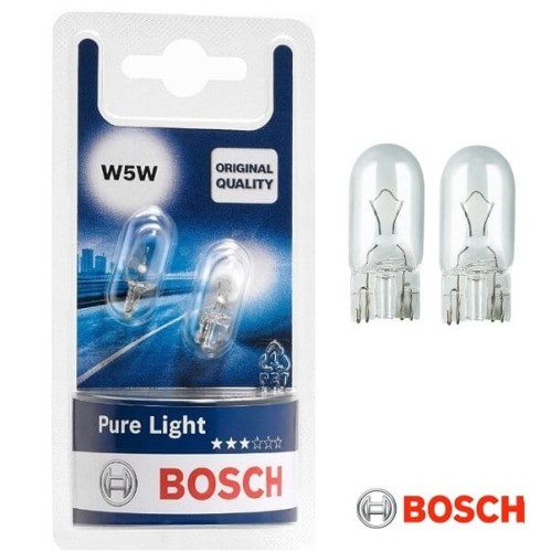 Przejdź do produktu Żarówka BOSCH 12V W5W Pure Light 2szt. (1987301026)