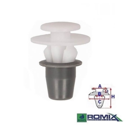 Przejdź do produktu Spinka listwy Romix A81056