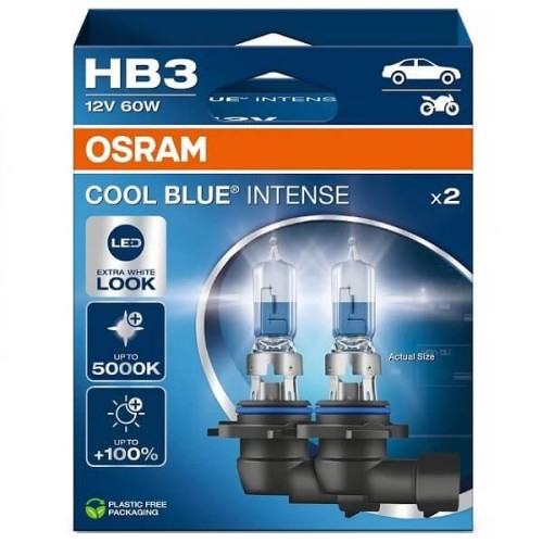 Przejdź do produktu Żarówka OSRAM HB3 Cool Blue Intense 12V 60W 2szt. (9005CBN-2HB)
