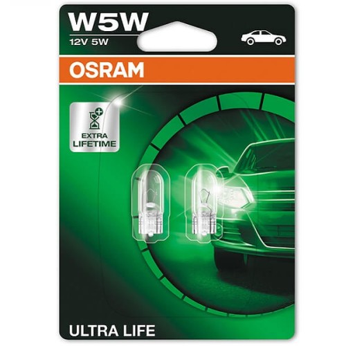 Przejdź do produktu Żarówka OSRAM W5W Ultra Life 12V 5W 2szt. (2825ULT)
