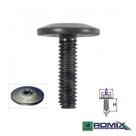 Śruba montażowa zderzaka ROMIX C60392