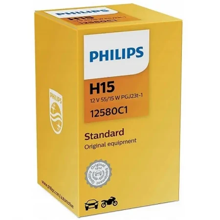 Żarówka halogenowa Philips H15 Standard nr. katalogowy 12580C1
