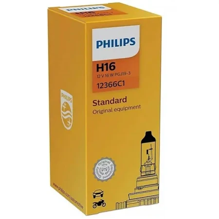 Żarówka halogenowa Philips H16 Standard nr. katalogowy 12366C1