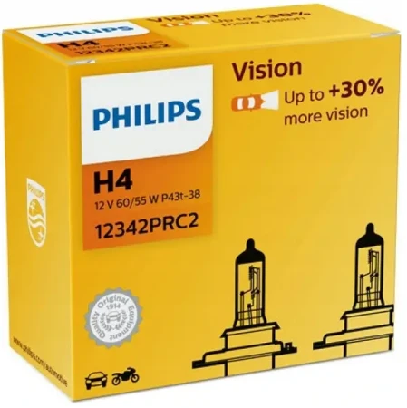 Żarówka halogenowa H4 Philips Vision Plus+30%