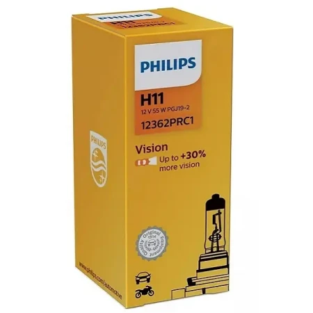 Żarówka halogenowa H11 Philips Vision +30% 12362PRC1