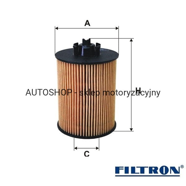 Filtr oleju Filtron OE648 wymiary