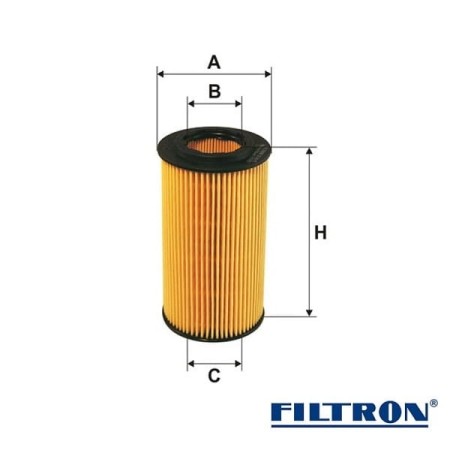 Filtr oleju Filtron 640/5-wymiary
