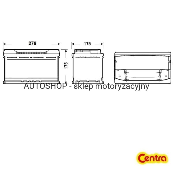 Centra Futura CA722 wymiary