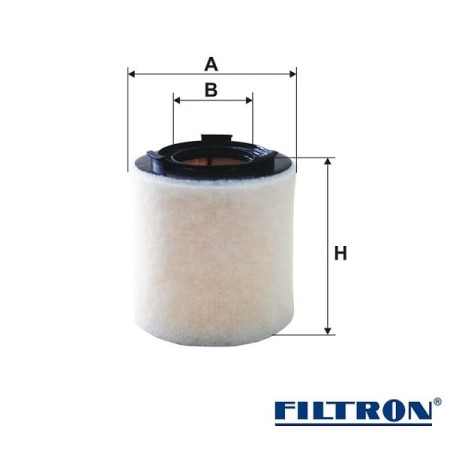Filtr powietrza Filtron AK370/2 wymiary