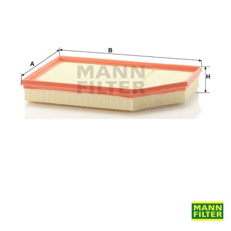 Filtr powietrza Mann Filter C35177 wymiary