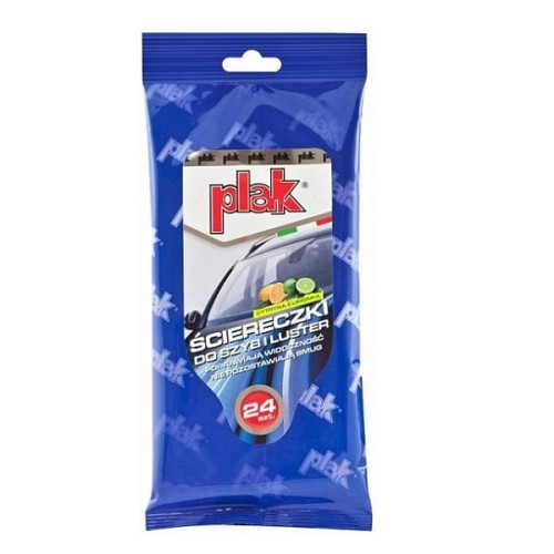Przejdź do produktu PLAK Ściereczki do szyb i luster 24szt Cytryna