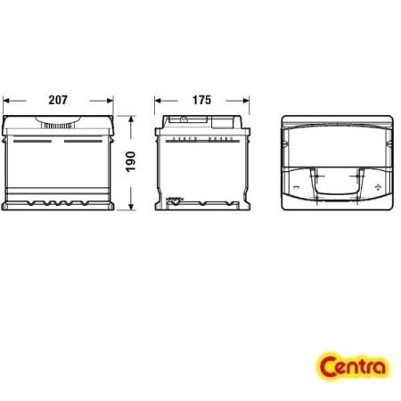Centra Plus CB500 wymiary