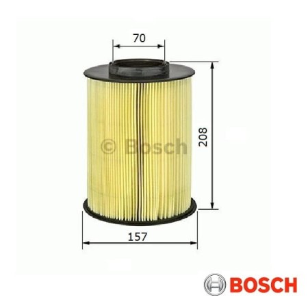 Filtr powietrza Bosch S0492-wymiary