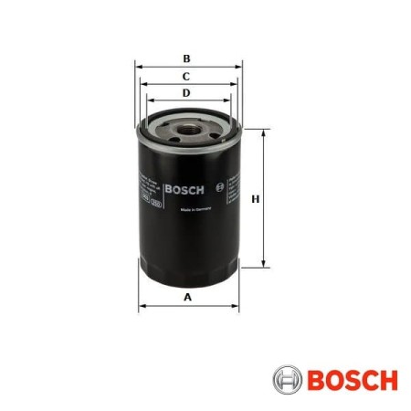 Filtr oleju Bosch P3079 - wymiary