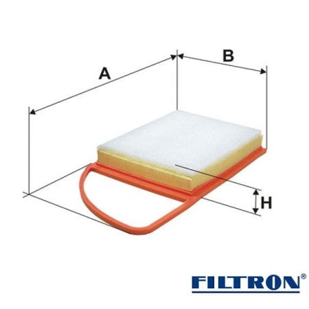 Filtr powietrza Filtron AP 196 - wymiary